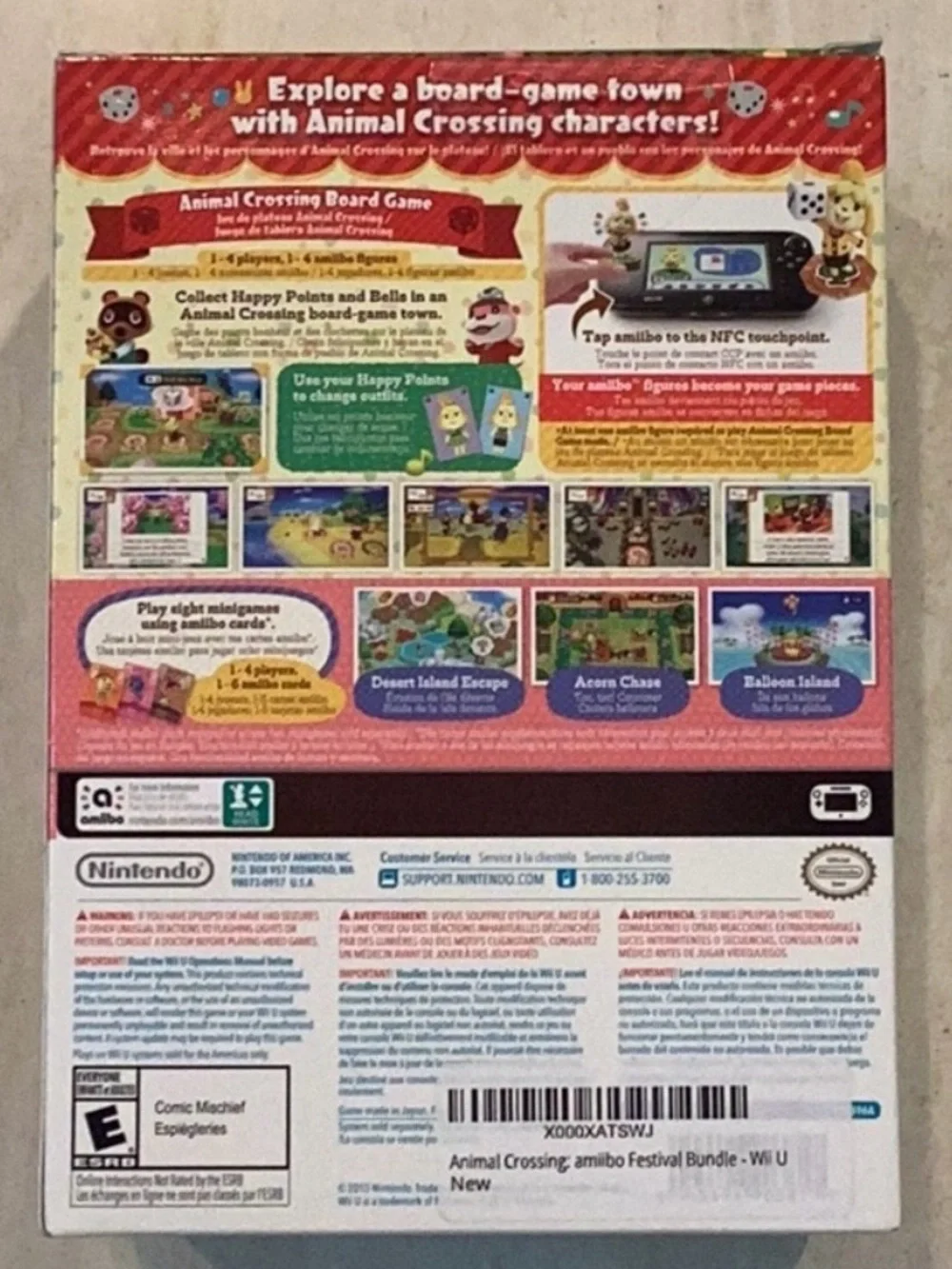 Animal Crossing Amiibo Festival Box Nintendo Wii U Game In Box New Sealed